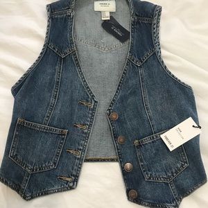 Denim jean vest